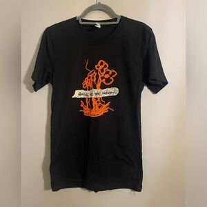 Black the Horizon T-Shirt with Orange graphics ring